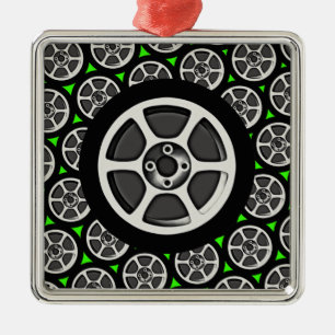 Auto-Kante u. Reifen Ornament Aus Metall