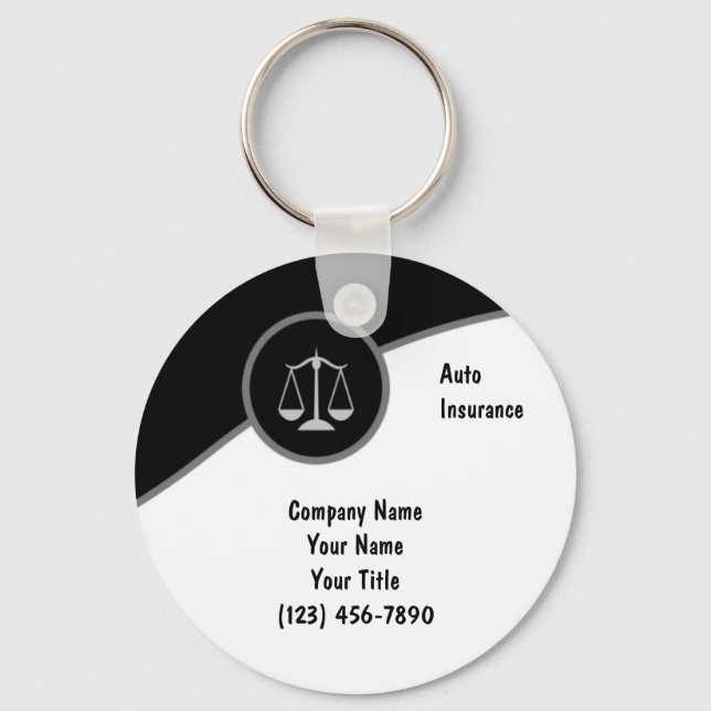 Auto Key Chains Attorney Schlüsselanhänger (Vorderseite)
