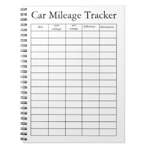 Auto Kilometerzähler Notizbuch Notizblock