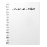 Auto Kilometerzähler Notizbuch