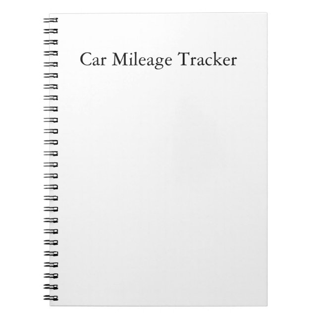 Auto Kilometerzähler Notizbuch Notizblock (Vorderseite)