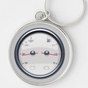 Auto-Kraftstofftemperatur-Meter-Schlüsselanhänge Schlüsselanhänger