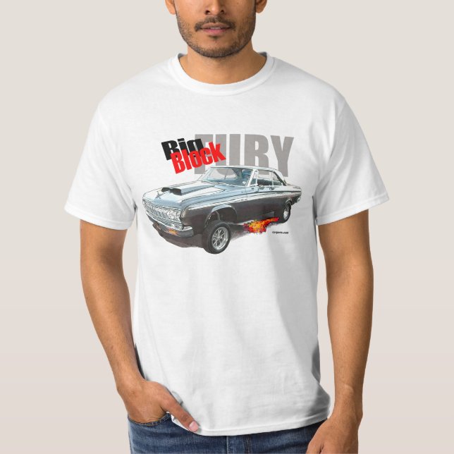 AUTO-KUNST T - Shirt MOPAR 'GROSSER BLOCK von 64 (Vorderseite)