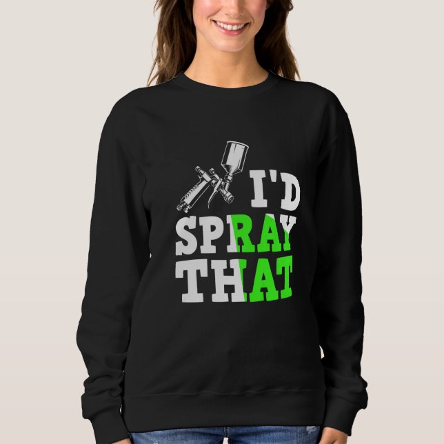 Auto-Lackpistole Automobilkarosserie Sweatshirt (Vorderseite)