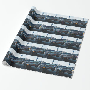 Auto Low Rider Vintage Oldschool Automobilfahren Geschenkpapier