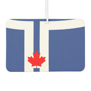 Auto-Luftverbesserer mit Flagge von Toronto, Ontar Autolufterfrischer