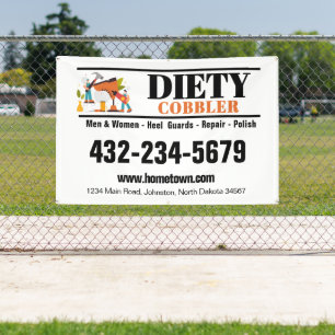 Auto-Magnet für professionelle Schuhreparatur Banner