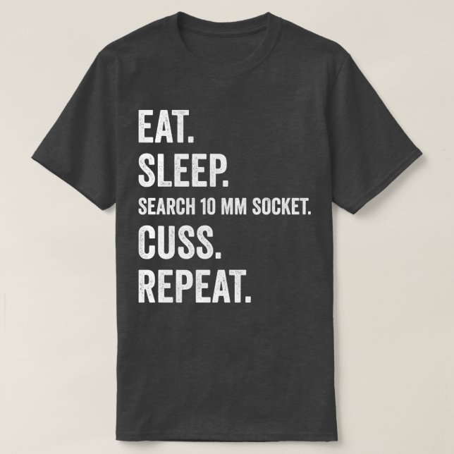 Auto Mechanic Funny Garage Fix Cars Mechanic 10 mm T-Shirt (Design vorne)