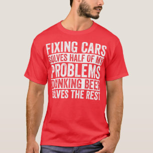 Auto Mechanic Funny Garage Fixing Cars Mechanik 2 T-Shirt
