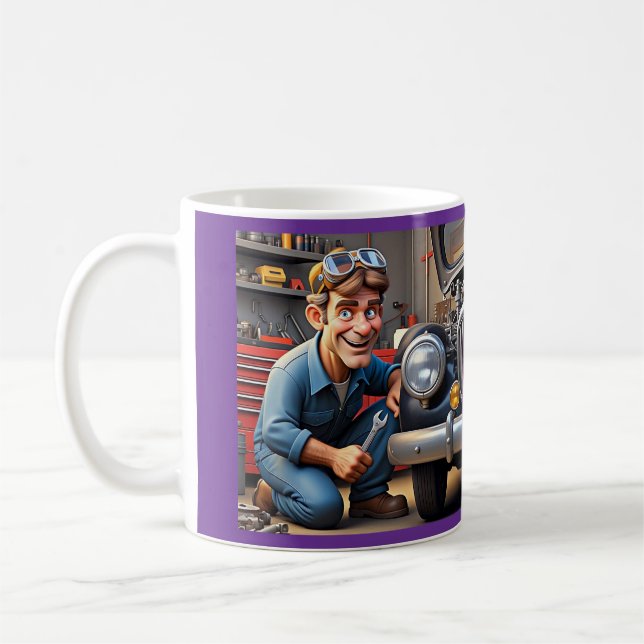 " AUTO MECHANIC " KAFFEETASSE (Links)