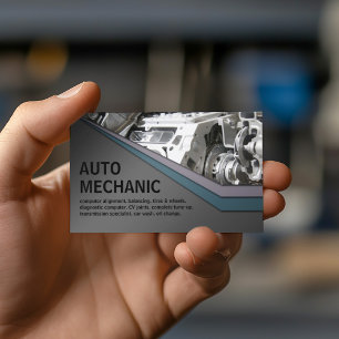 Auto Mechanical Service Metal Business Card Visitenkarte