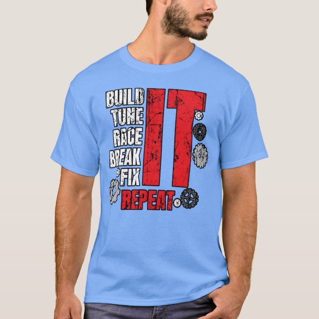 Auto Mechanics Gifts Car Mechanic Build Itune It g T-Shirt (Vorderseite)