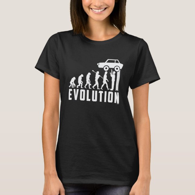 Auto-Mechaniker-Evolution Auto-Schraubendreher Aut T-Shirt (Vorderseite)