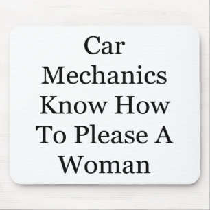 Auto-Mechaniker können einer Frau gefallen Mousepad
