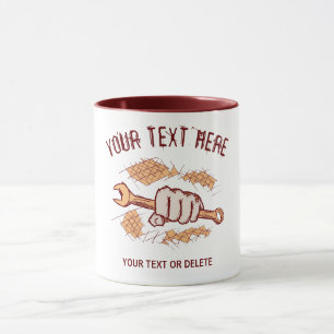 Auto Mechaniker/Techniker. Autoreparatur Vorlage Tasse