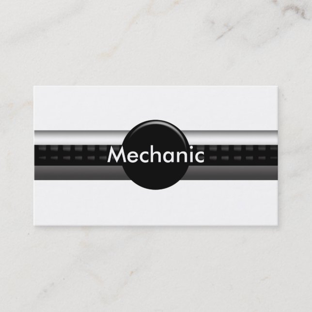 Auto-Mechaniker-Thema Visitenkarte (Vorderseite)