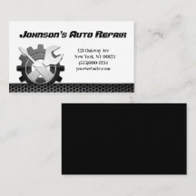 Auto Mechanische Reparaturdienstkarte