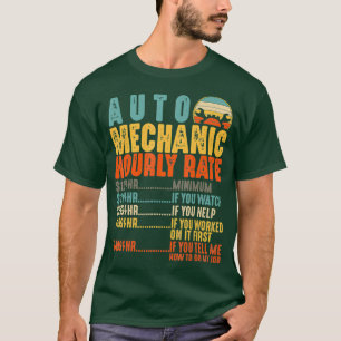 Auto Mechanische Stundensätze Funny Automotive Ges T-Shirt