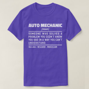 Auto Mechanischer Noun Definition Vater T-Shirt