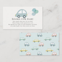 Auto mit Balloons Blue Boy Buchanfrage Begleitkarte