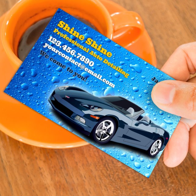 Auto mit Geschäftskarte Visitenkarte (Von Creator hochgeladen)