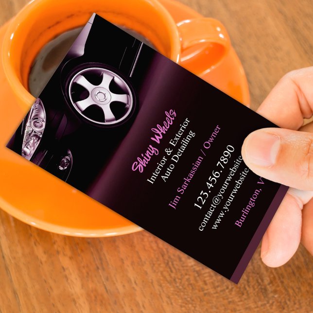 Auto mit Geschäftskarte Visitenkarte (Von Creator hochgeladen)