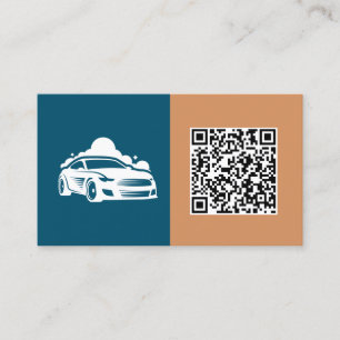 Auto mit individueller QR Visitenkarte