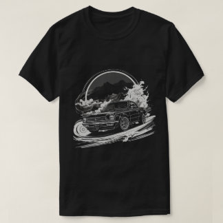 Auto mit Rauchweg T-Shirt