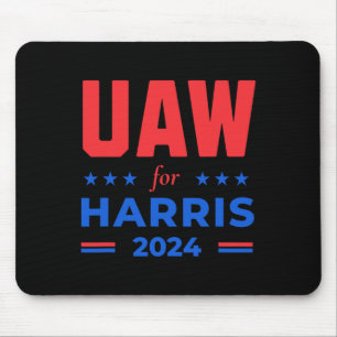 Auto-Mitarbeiter für Harris 2024 Uaw Red Strike Ka Mousepad