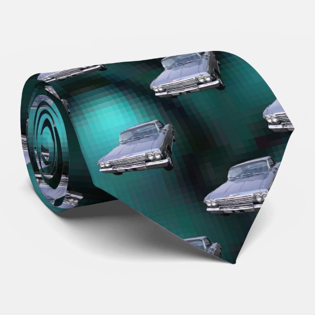 Auto-Muster Krawatte (Gerollt)