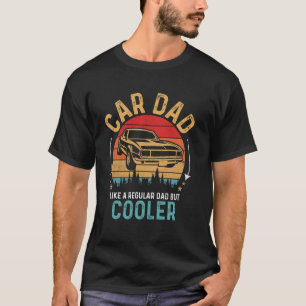 Auto Papa Lustiger Autoliebhaber Vatertag Retro T-Shirt