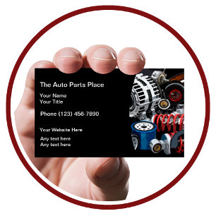 Auto Parts Modern Business Cards Visitenkarte