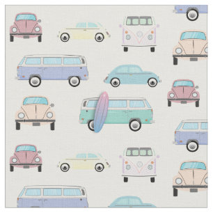 Auto Pastel Slug Bug Stoff