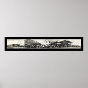 Auto-Pferd San Benito, TX. Foto 1911 Poster