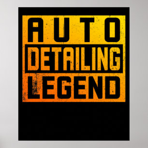 Auto Polisher und Auto Detection Legend Poster