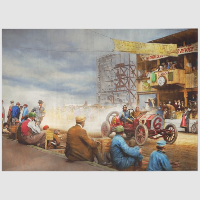 Auto - Race - Essen Sie meinen Staub 1910 Seidenpapier (Vorderseite)