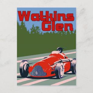 Auto Racer, Watkins Glen Postkarte