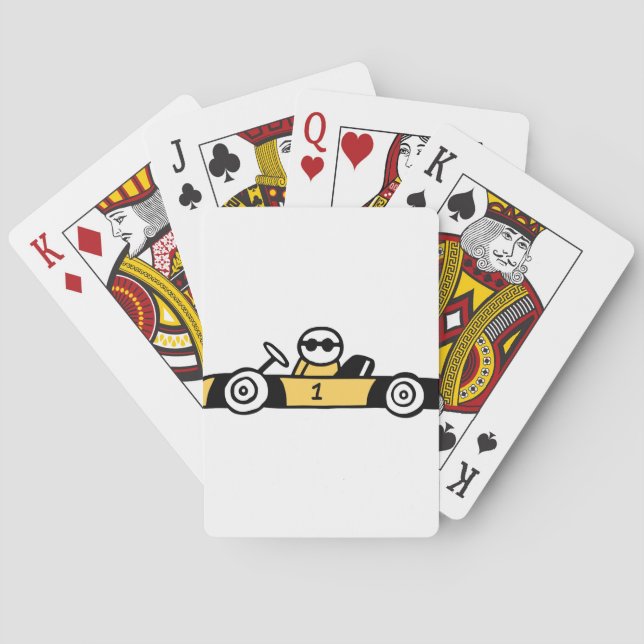 Auto Racing, Autofahren Spielkarten (Rückseite)