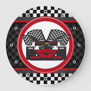 Auto Racing Design Wall Clock Große Wanduhr