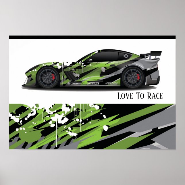 Auto Racing Poster (Vorne)