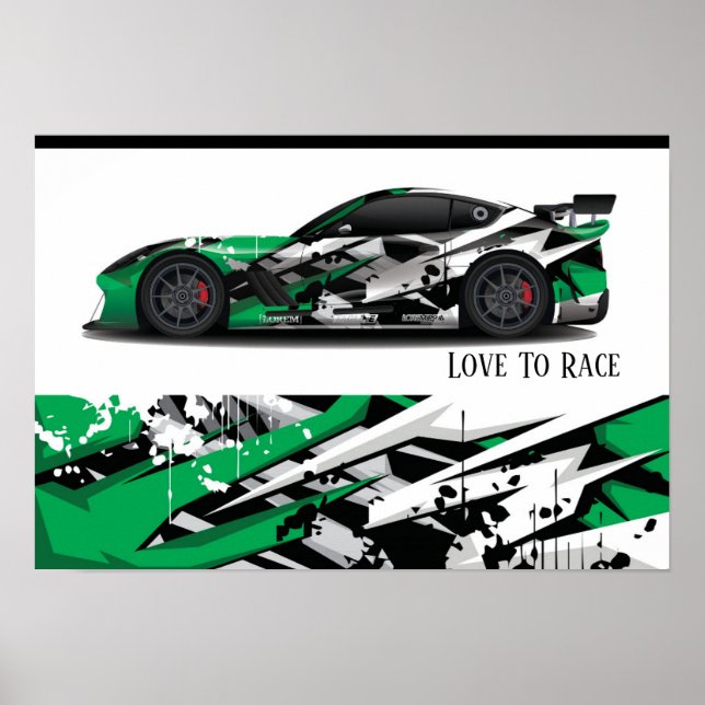 Auto Racing Poster (Vorne)