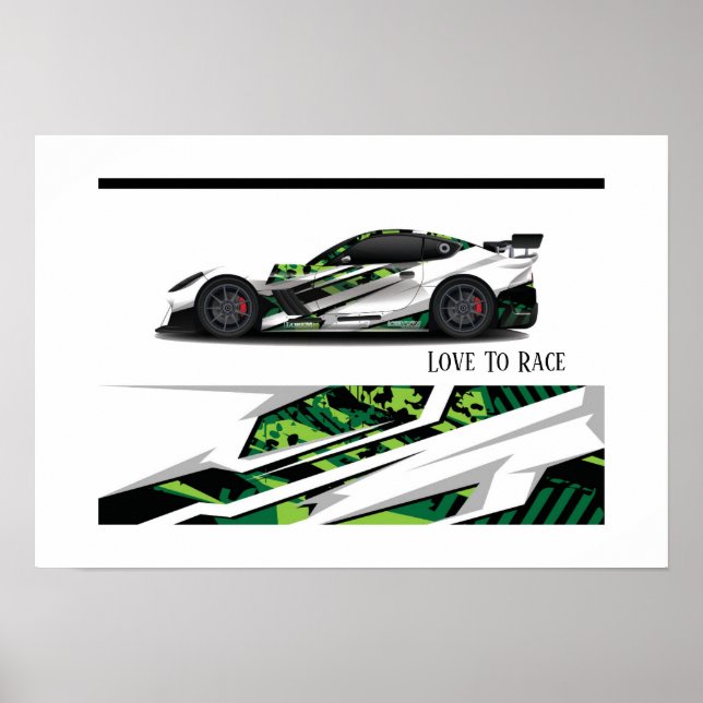 Auto Racing Poster (Vorne)