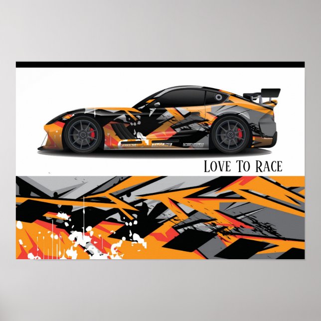 Auto Racing Poster (Vorne)