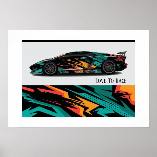 Auto Racing Poster (Vorne)