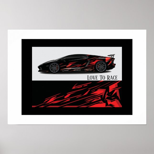 Auto Racing Poster (Vorne)