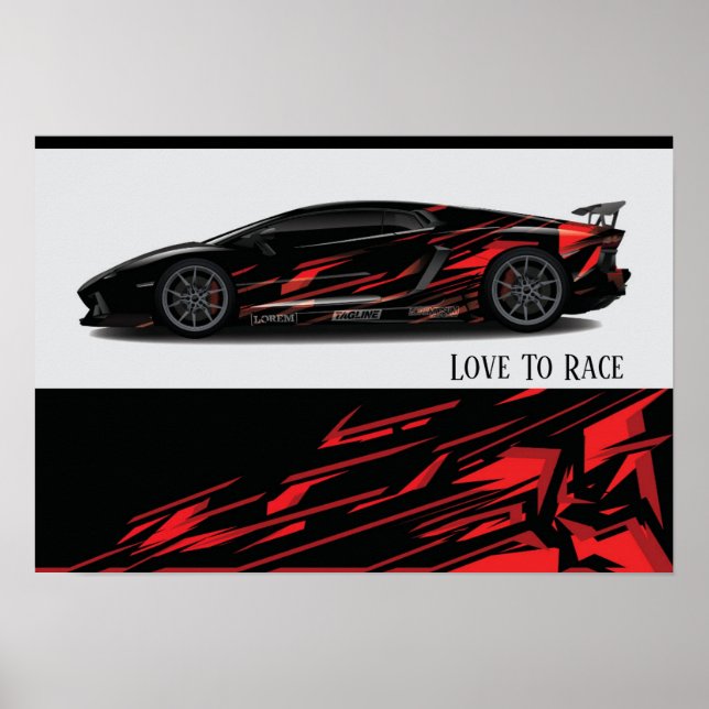 Auto Racing Poster (Vorne)
