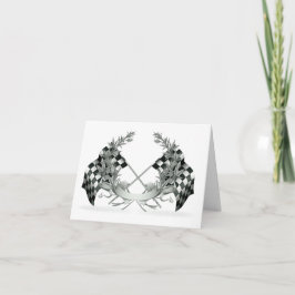 Auto Racing Race Car Vielen Dank oder Leere Note Dankeskarte