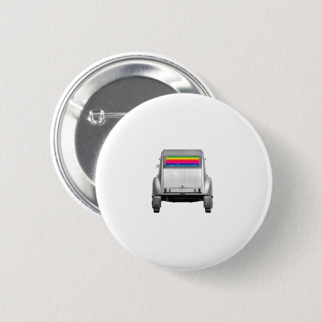 Auto + Regenbogen Button (Vorne & Hinten)