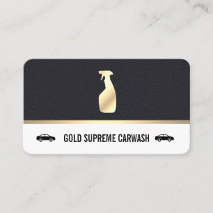 Auto-Reinigung Gold Premium Leder Visitenkarte