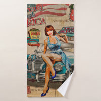 Auto reisen durch Amerika Vintage Poster. 66,Rout